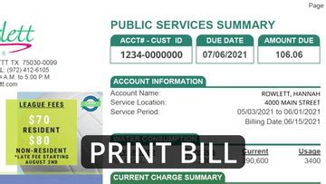 rowlett water bill|rowlett online payment.